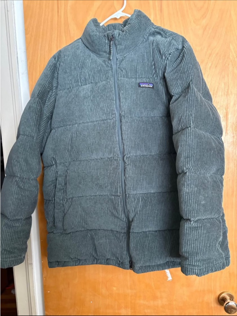 Patagonia Corduroy Puffer Jacket - Slate Blue Green
